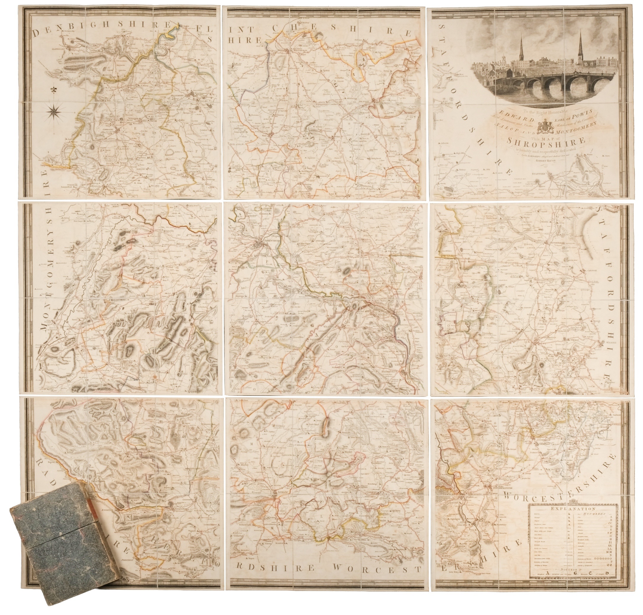 Rare map of Shropshire