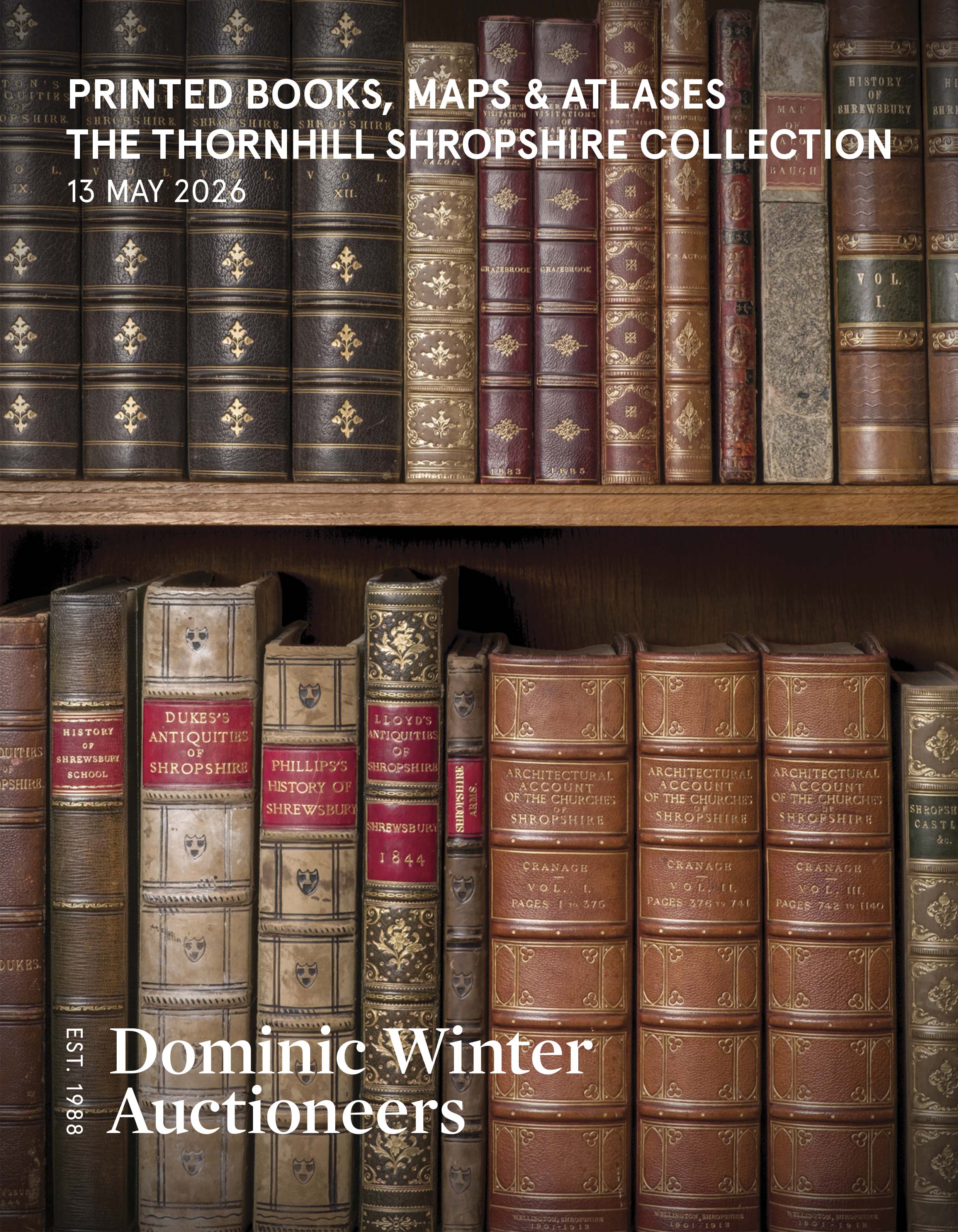 Printed Books, Maps & Atlases, The Thornhill Shropshire Collection