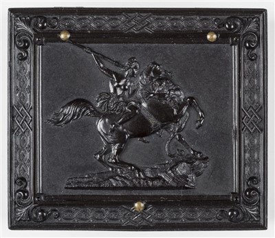 Lot 462 - Amazon on Horseback Being Attacked by a Tiger.