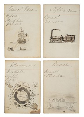 Lot 579 - Manuscript playing cards.