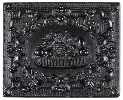 Lot 437 - Basket of fruits and vegetables.