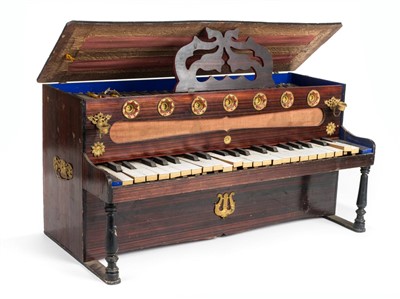 Lot 583 - Miniature piano.