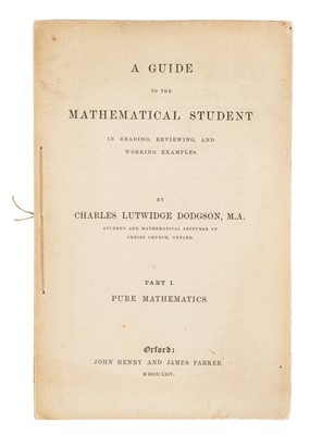 Lot 731 - Dodgson, Charles Lutwidge