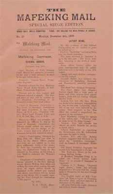 Lot 25 - Mafeking Mail.