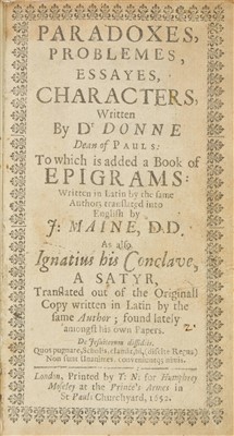 Lot 647 - Donne, John