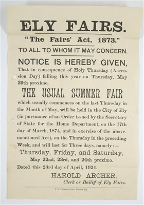 Lot 392 - Auction Broadsides.