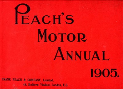 Lot 135 - Peaches Motor Annual 1905.