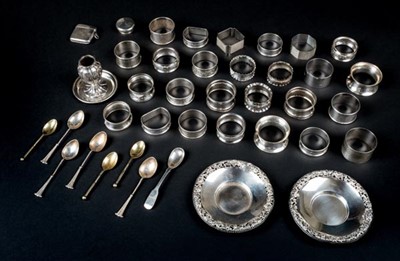 Lot 110 - Mixed Silver.