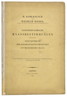 Lot 380 - Kohlrausch, Rudolf & Weber, Wilhelm