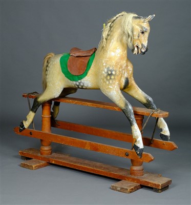 Lot 476 - Rocking horse.