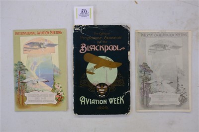 Lot 833 - Blackpool Aviation Week 1909.
