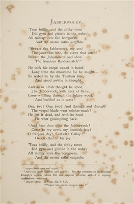 Lot 548 - [Dodgson, Charles Lutwidge, 'Lewis Carroll'].