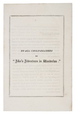 Lot 463 - [Dodgson, Charles Lutwidge, 'Lewis Carroll].