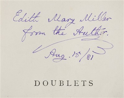Lot 587 - Dodgson, Charles Lutwidge, 'Lewis Carroll', 1832-1898