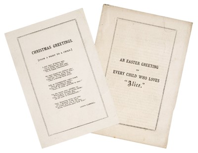 Lot 561 - Dodgson, Charles Lutwidge, 'Lewis Carroll'
