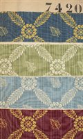 Lot 271 - Fabric samples. A large trade volume of textile samples, French, circa 1870s