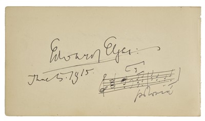 Lot 248 - Elgar, Edward, 1857-1934
