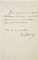 Lot 446 - Autograph Letters by French & Italian Artists.