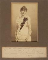 Lot 605 - Bernhardt, Sarah, 1844-1923