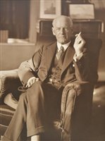 Lot 79 - Edis (Olive, 1876-1955). Two portraits of the novelist John Galsworth, c. 1930