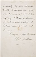Lot 688 - Sullivan, Arthur, 1842-1900