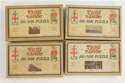 Lot 518 - Jigsaw Puzzles.  A collection of 19 jigsaw puzzles, early 20th century