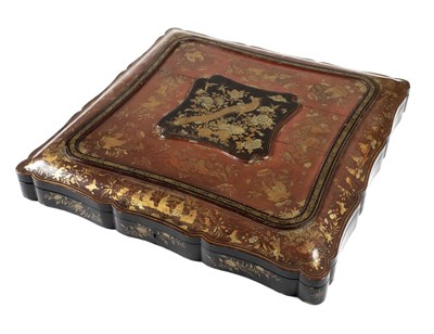 Lot 169 - Japanese Box. A large square kimono box, circa 1880