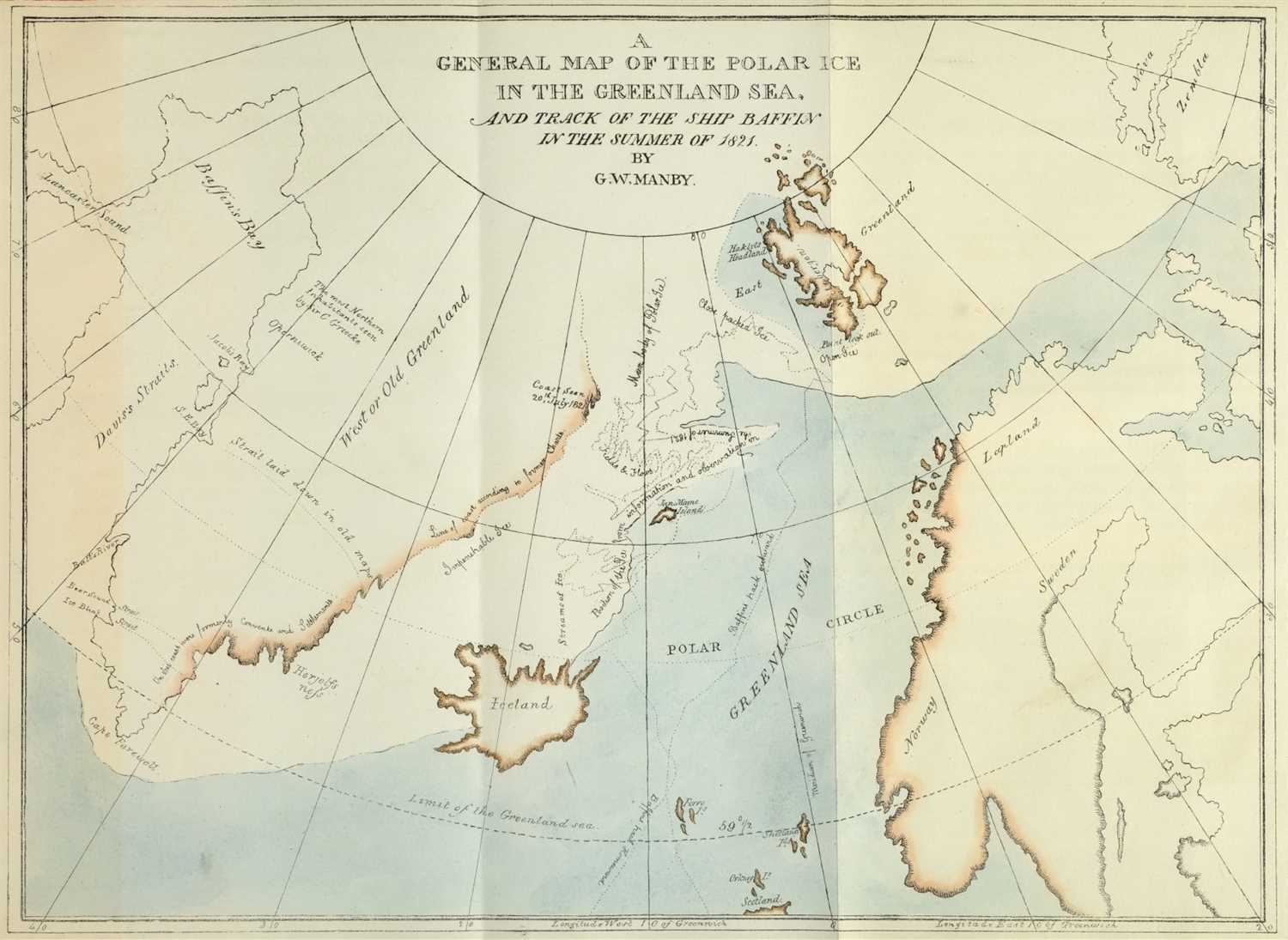 Lot 363 - Manby (George William). Journal of a Voyage to Greenland, in the Year 1821, 1822