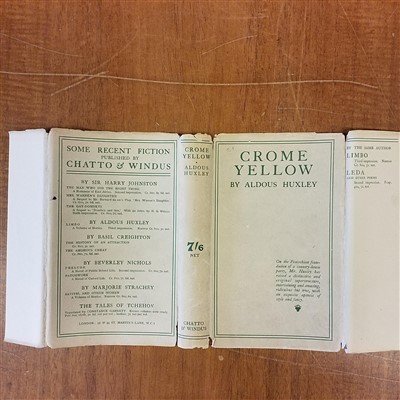 Lot 709 - Huxley (Aldous). Crome Yellow, 1st edition, 1921