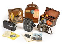 Lot 456 - Bell & Howell 16mm Filmo Pro 70-DR movie camera with 4 lenses.