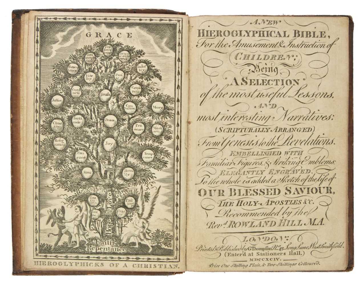 Lot 555 - Bible; hieroglyphic. A New Hieroglyphical Bible, 1st edition, 1794