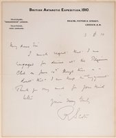Lot 156 - Scott (Robert Falcon, 1868-1912).