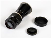 Lot 369 - Leica Elmar 105m f/6.3 black 'Mountain' lens.