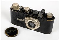 Lot 372 - Leica I camera (1930) with fixed Elmar 50mm f/3.5 lens.