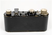 Lot 372 - Leica I camera (1930) with fixed Elmar 50mm f/3.5 lens.