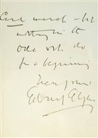 Lot 133 - Elgar (Edward)