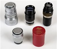 Lot 410 - Rare pre-1933 Leitz Elmar 135mm f/4.5 black lens (No 060)