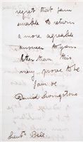 Lot 146 - Livingstone (David, 1813-1873).
