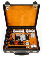 Lot 440 - Zeiss Contax II rangefinder camera with 5 lenses.