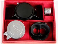 Lot 359 - Leica (Leitz) Stemar 33mm f/3.5 stereoscopic lens kit OIRZO-M.