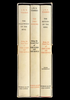 Lot 751 - Tolkien (J.R.R.). Lord of the Rings, 1956-57, signed by the author
