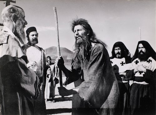 Lot 200 - Film. Bunuel (Luis). 38 vintage gelatin silver prints of the filming of Simon of the Desert, 1965