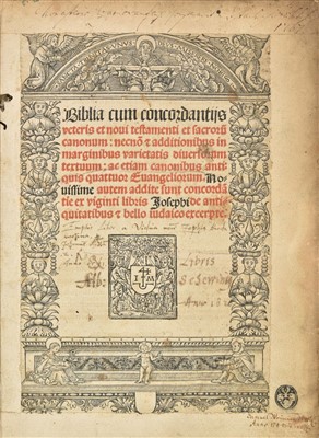 Lot 285 - Bible [Latin], Lyon, 1523