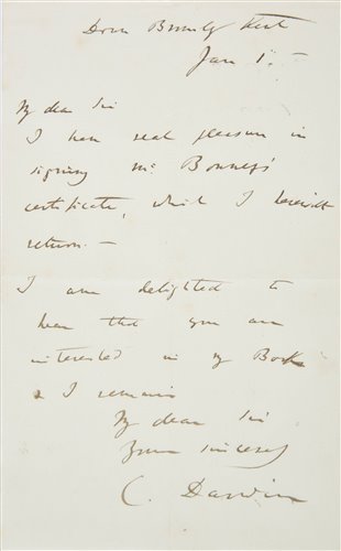 Lot 139 - Darwin (Charles Robert, 1809-1882).