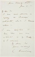 Lot 139 - Darwin (Charles Robert, 1809-1882).