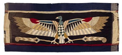Lot 175 - Native American. A pair of patchwork panels, late 19th/early 20th century