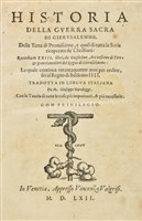 Lot 411 - William of Tyre (c.1130-1186). Historia della guerra sacra di Gierusalemme, 1562