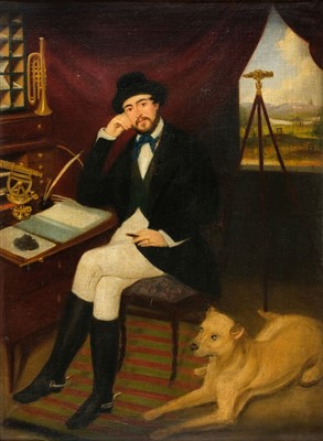 Lot 430 - English School. Portrait of Kirwan Joseph Fernie, mid 19th century