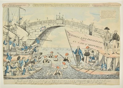 Lot 228 - Lifesaving. An exact representation of Mr F. C. Daniels Life Preserver, on 21st July 1806