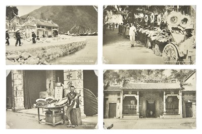 Lot 163 - Hong Kong, China & Southern Japan Postcards. A group of 278 corner-mounted postcards, early to mid 20th c.